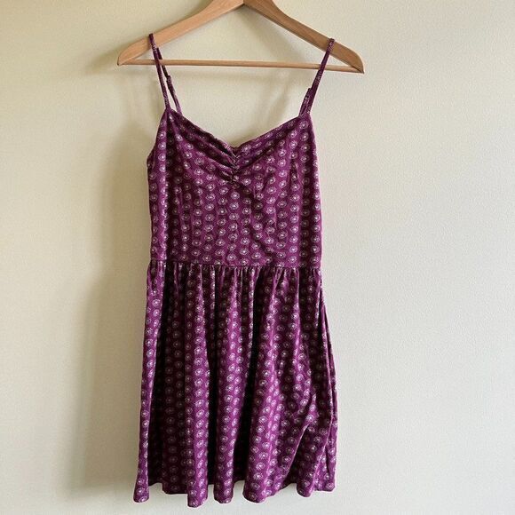 LOFT ANN TAYLOR STRAPPY MIDI SUNDRESS PLEATED WOMENS SZ S SWEETHEART NEC… - Picture 1 of 8